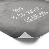 可愛おもしろいいコラージュ犬引用文ポスターアート ポスター (角)