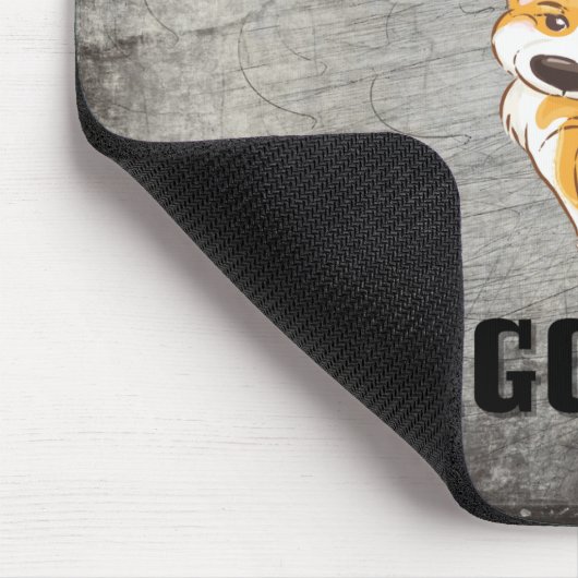 可愛おもしろいいコルギドッグ引用文木箱サイン マウスパッド (コーナー)