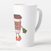 可愛おもしろいいコーヒー カフェラテマグ (右アングル)