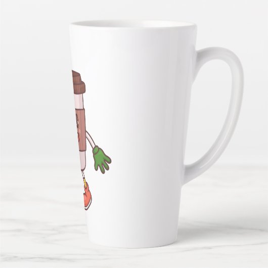 可愛おもしろいいコーヒー カフェラテマグ (右)