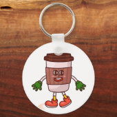 可愛おもしろいいコーヒー キーホルダー (裏面)