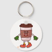 可愛おもしろいいコーヒー キーホルダー (裏面)