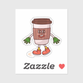 可愛おもしろいいコーヒー シール