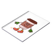 可愛おもしろいいコーヒー ノートブック (左側)