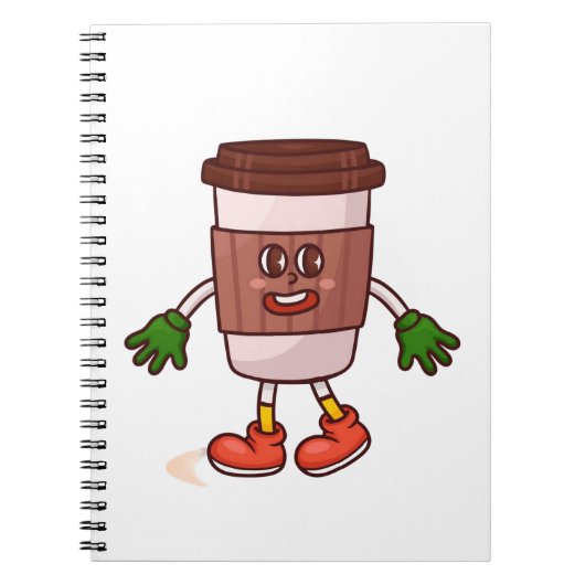 可愛おもしろいいコーヒー ノートブック (正面)