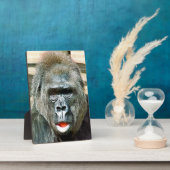 可愛おもしろいいゴリラ フォトプラーク (側面)