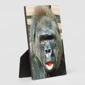 可愛おもしろいいゴリラ フォトプラーク (側面)