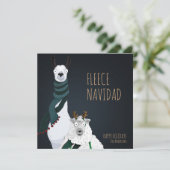 可愛おもしろいいシック予測できな"フリースNavidad"プン シーズンカード (スタンド正面)