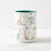 可愛おもしろいいスタイルの猫 マグカップ (中央)