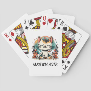 可愛おもしろいいスピリチュアルキャッめい想ト「MEOWMASTE」 トランプ