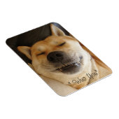 可愛おもしろいいスマイル愛の秋田和風 マグネット (右側)