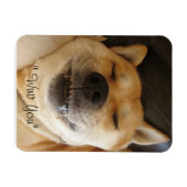 可愛おもしろいいスマイル愛の秋田和風 マグネット (横)