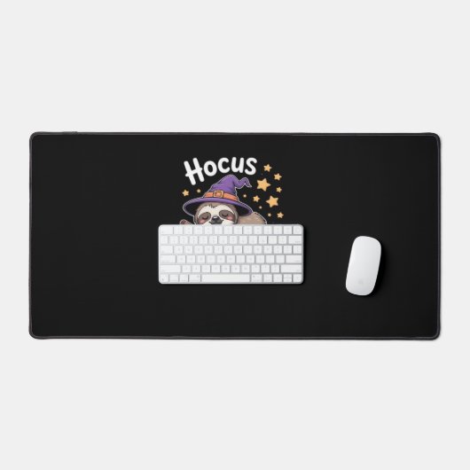 可愛おもしろいいスロスハロウィーン必須Tシャツ デスクマット (キーボード&マウス)