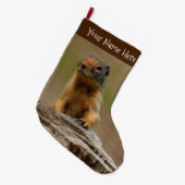 可愛おもしろいいソーサリ ラージクリスマスストッキング (正面 (吊り時))