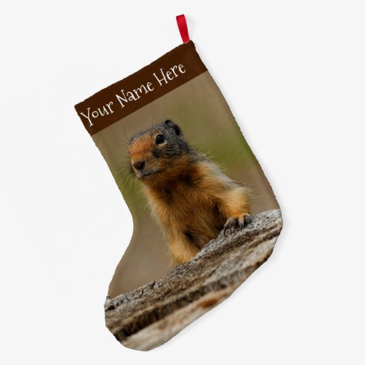 可愛おもしろいいソーサリ ラージクリスマスストッキング (裏面 (吊り時))