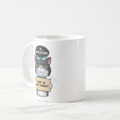 可愛おもしろいいタキシード コーヒーマグカップ (正面左)