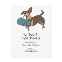 可愛おもしろいいダッシュント犬イラストレーション移動