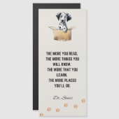 可愛おもしろいいダルマチア犬ブックマーク引用文 (正面/裏面)