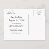 可愛おもしろいいチェッユニーククリスト日付を保存 案内ポストカード (裏面)