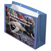 可愛おもしろいいツキセド猫メキシカン猫抱き枕 ラージペーパーバッグ (正面アングル)