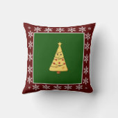 可愛おもしろいいトレンディースタイリッシュチーズクリスマスツリー クッション (裏面)