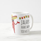 可愛おもしろいいハラペノスが嬉しいよ コーヒーマグカップ (正面右)