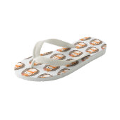 可愛おもしろいいハリネズミ キッズビーチサンダル (アングル)