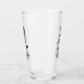 可愛おもしろいいハロウィンが魔女を飲む10月 タンブラーグラス (左)