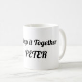 可愛おもしろいいハロウィンモダンママ コーヒーマグカップ (正面右)