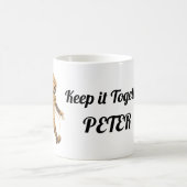 可愛おもしろいいハロウィンモダンママ コーヒーマグカップ (中央)