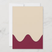 可愛おもしろいいハロウィン要素 招待状 (裏面)