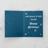 可愛おもしろいいバスセットハウンド付き誕生日カード カード (内部)