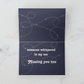 可愛おもしろいいバセ恋しく思セット付き「君の」カード カード (内部)