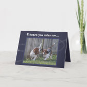 可愛おもしろいいバセ恋しく思セット付き「君の」カード カード (正面)