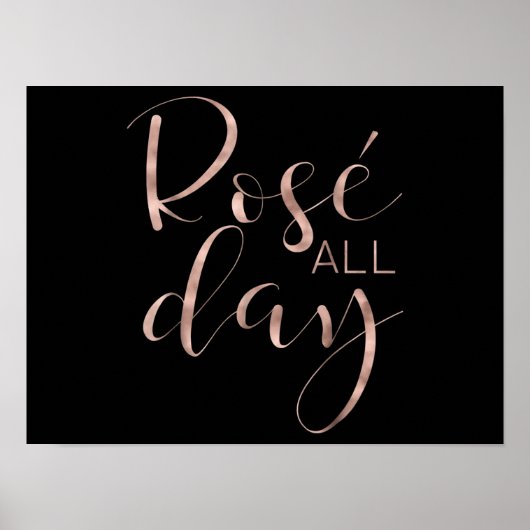 可愛おもしろいいバラ終日ワインラバーギフト ポスター (正面)