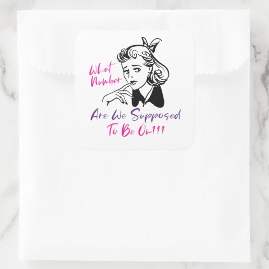 可愛おもしろいいバンコプレーヤーパーティー招待状 スクエアシール (バッグ)