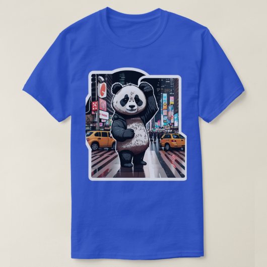 可愛おもしろいいパンダ Tシャツ (デザイン正面)