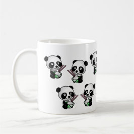 可愛おもしろいいパ食べンダ野生動物 コーヒーマグカップ