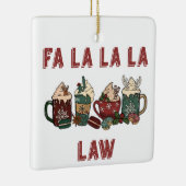 可愛おもしろいいフェスティバル赤と緑のクリスマス法 セラミックオーナメント (右)