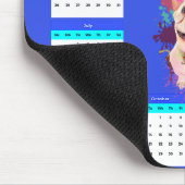 可愛おもしろいいフランス犬カレンダー マウスパッド (コーナー)