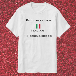 可愛おもしろいいフルブラッドイタリアンサラブル Tシャツ