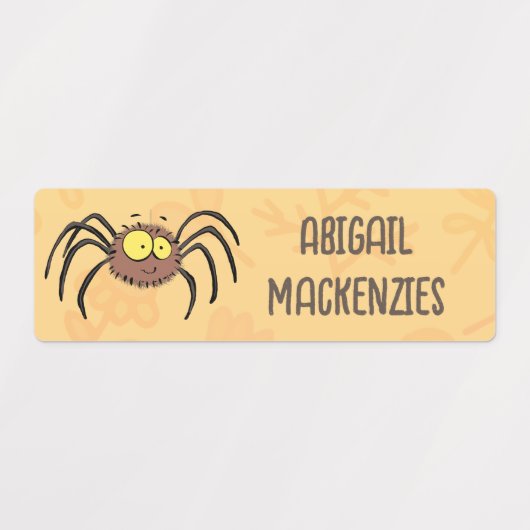 可愛おもしろいいフワフワパーソナライズされたグ ラベル (デザイン1)