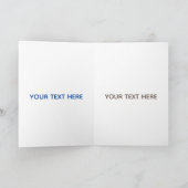 可愛おもしろいいブドウ漫画イラストレーション カード (内部)