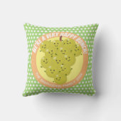 可愛おもしろいいブドウ漫画イラストレーション クッション (裏面)