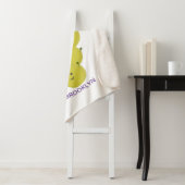 可愛おもしろいいブドウ漫画イラストレーション シェルパブランケット (インサイチュ)