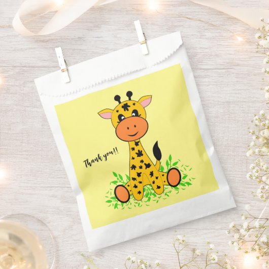 可愛おもしろいいベビー子供へキリン フェイバーバッグ (クリップ留めされた状態)