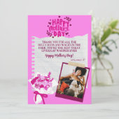 可愛おもしろいいペットマザーズデイパーソナライズされた シーズンカード (スタンド正面)