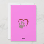 可愛おもしろいいペットマザーズデイパーソナライズされた シーズンカード (裏面)