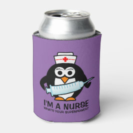 可愛おもしろいいペンギンナースで授乳缶クーラー 缶クーラー