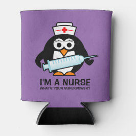 可愛おもしろいいペンギンナースで授乳缶クーラー 缶クーラー